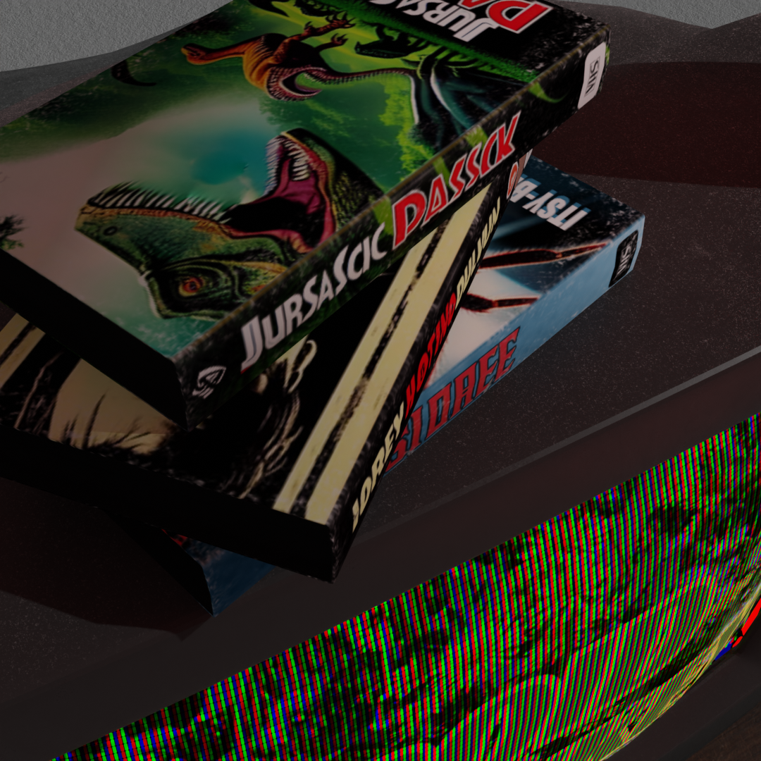 Cassette tapes scene